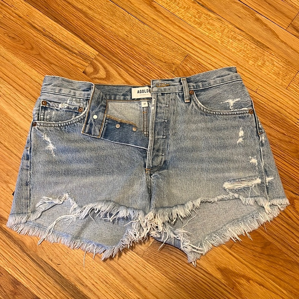 Agolde Parker Denim Shorts